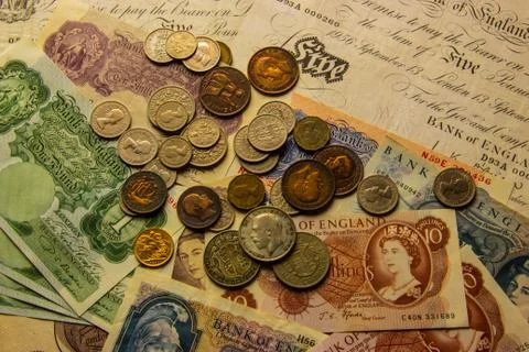 UK old currency Stock Illustration