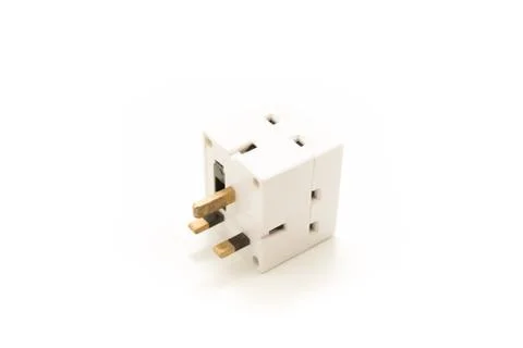 UK Plug Cube that is dangerous and unsafe Stock Photos