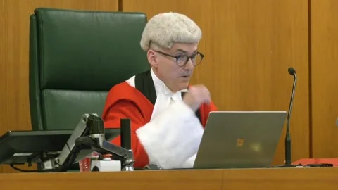 UK: Security guard jailed for life over "vile" Holly Willoughby murder plot Stock Footage 280451666