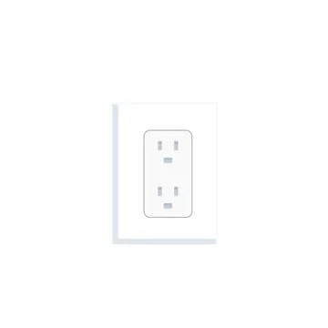 Uk socket for two plugs Stock Illustration