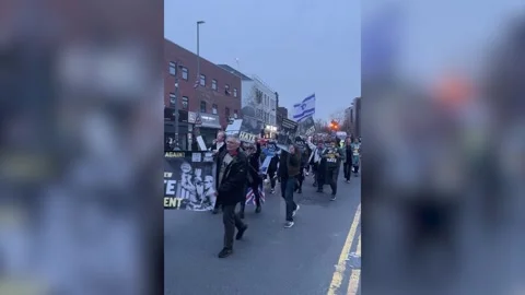 UK: Stop The Hate campaign group marches through Golders Green following ... Vídeos de archivo 331319293