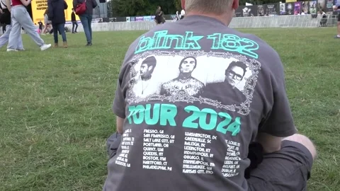 UK: Storm damage closes BBC Radio 1 Stage at Leeds Festival Video stock 282617603