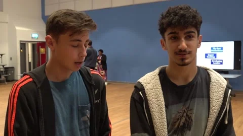 UK: Students react to their GCSE grades Stock Footage 282481056