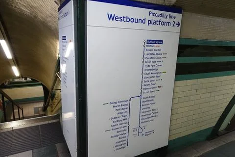 UK subway map Stock Photos