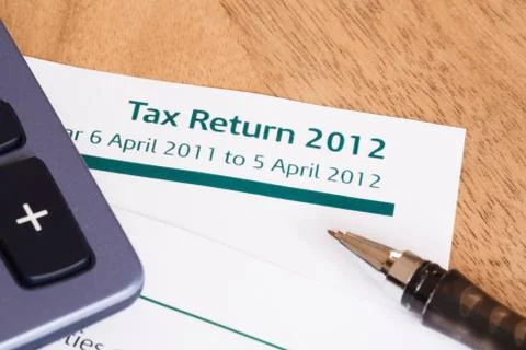 Uk tax return 2012 Stock Photos