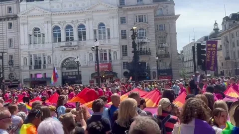 UK: Tens Of Thousands Take To Streets For 2024 London Pride Parade 2 Stock Footage 280487835