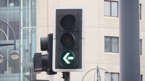 UK traffic lights Stock Footage 98181082