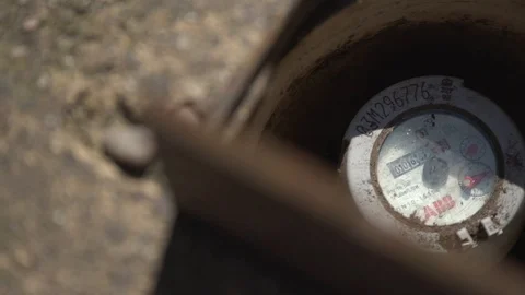 UK Water Meter Stock Footage 95673522