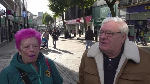 UK: Wolverhampton residents react to death of former One Direction singer Stock Footage 288337014