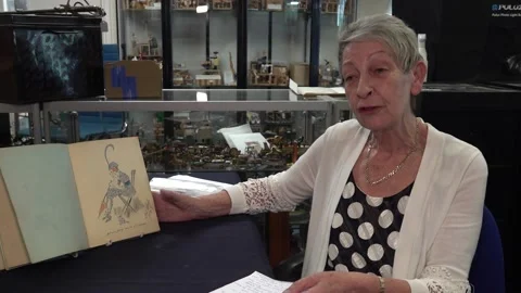 UK: WW2 shell shock therapy journal up for auction Stock Footage 280416383