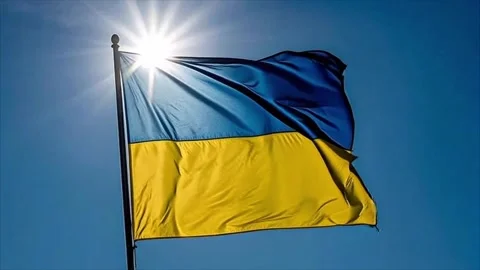 Ukraina flag Stock Footage 303790247