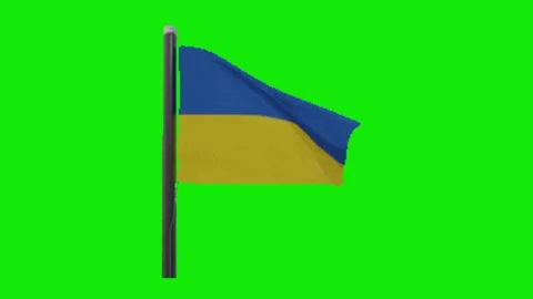 Ukraine animation on green screen Vidéo 328554500