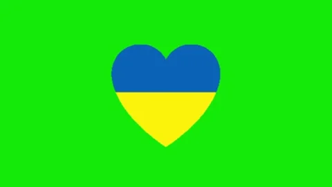 Ukraine animation on green screen Vídeo Stock 328554504