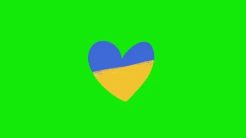 Ukraine animation on green screen Vidéo 328554557