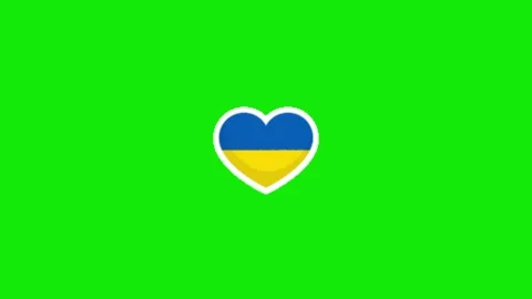 Ukraine animation on green screen 動画素材 328554559
