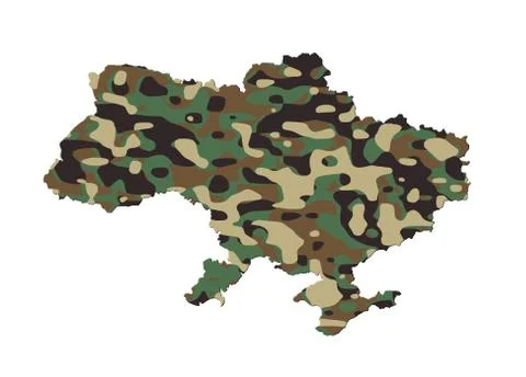 Ukraine - army camo pattern 스톡 일러스트
