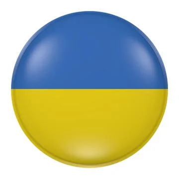 Ukraine button Stock Illustration