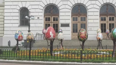 Ukraine celebrates Orthodox Easter amid a fragile ceasefire on the verge of expi Stock Footage 332613508