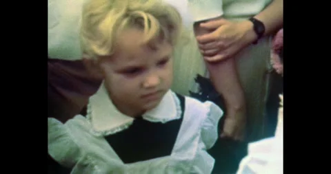 Ukraine - circa 1980s: Soviet school students in traditional uniform Stock-Footage 323655922
