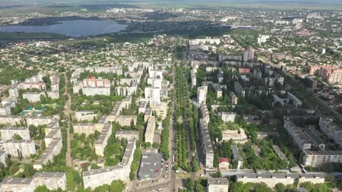 Ukraine city view with streets Stock Footage 288503228