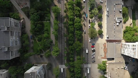 Ukraine city view with streets Stock Footage 288503308