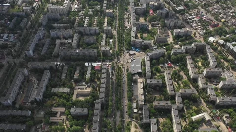 Ukraine city view with streets Stock Footage 288503344