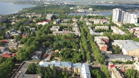 Ukraine city view with streets Stock Footage 288503554