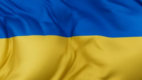 Ukraine cloth flag background loop Stock Footage 310851001