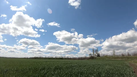 Ukraine. Clouds in the field. Stock Footage 171415431
