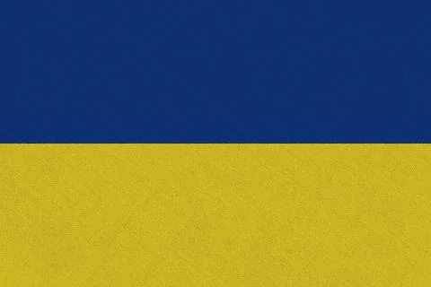 Ukraine fabric flag Stock Illustration