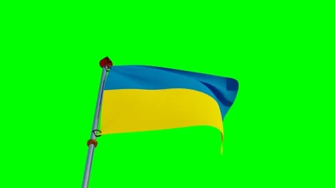 Ukraine Flag in 3D Stock Footage 158727589