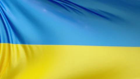 UKRAINE Flag 4k seamless loop Stock Footage 190888751