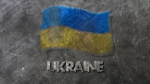 Ukraine Flag Animation Stock Footage 194666035