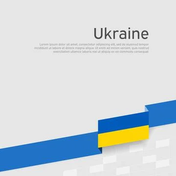 Ukraine flag background. Vector illustration. State ukrainian banner, poster Stock-Illustration