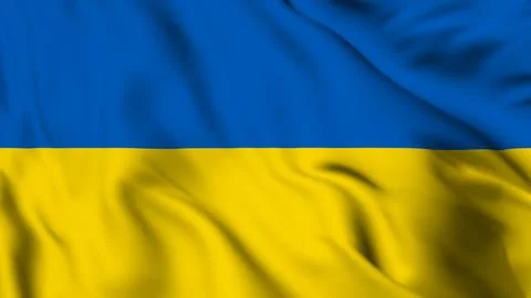 Ukraine Flag Billow Wave Background 스톡 일러스트
