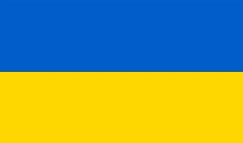 Ukraine Flag Blue Yellow Vector Illustration Stock Illustration
