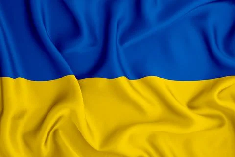 Ukraine Flag Clean C Stock Illustration