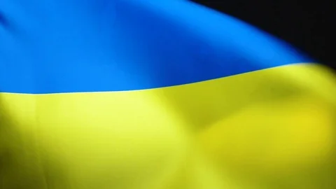 Ukraine Flag Flapping Stock Footage 118968182
