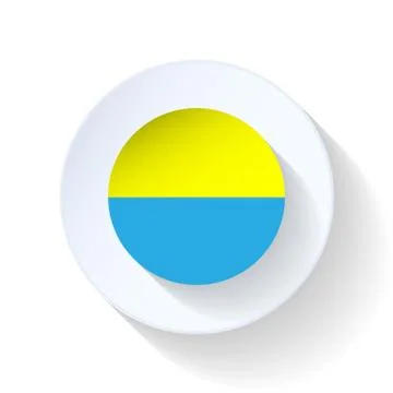 Ukraine flag flat icon Stock Illustration
