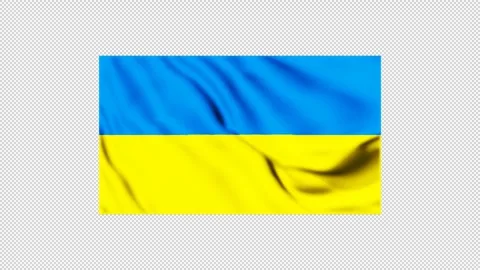 Ukraine flag fluttering in the wind Stock Footage 310222320