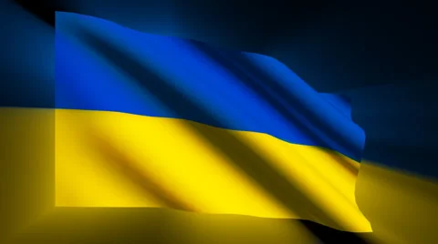 Ukraine Flag Stock Footage 887590