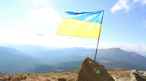 Ukraine flag Video stock 45861370