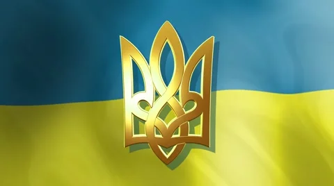 Ukraine flag Stock Footage 46319769