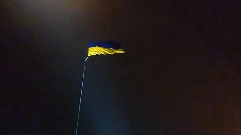 Ukraine Flag Stock Footage 123000076