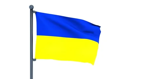 Ukraine Flag Stock Footage 150541866