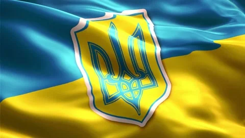 Ukraine Flag Stock Footage 235855106