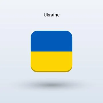 Ukraine flag icon 스톡 일러스트