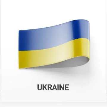Ukraine Flag Icon Stock Illustration