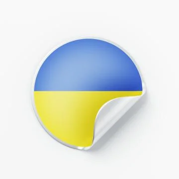 Ukraine Flag Icon Stock Illustration