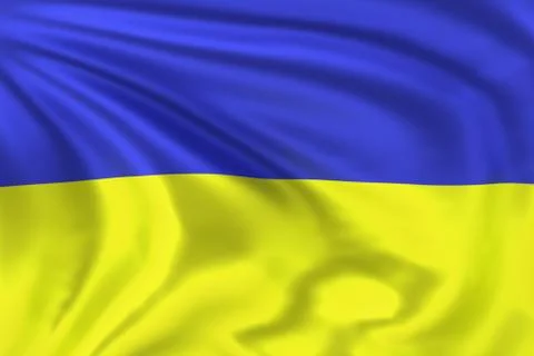 Ukraine flag Illustrazione stock